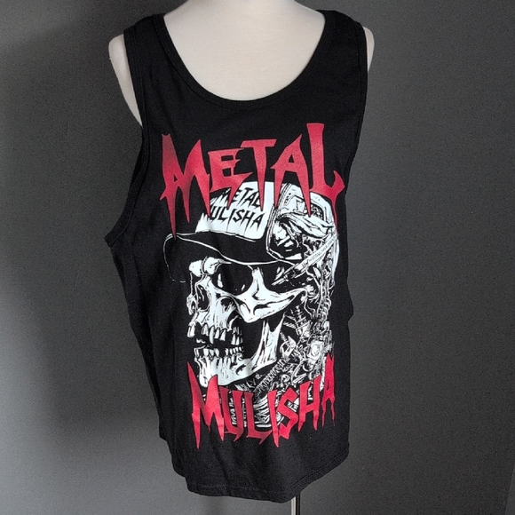 Metal Mulisha Other - NWT Metal Mulisha Black Tank with Red Skull Design M